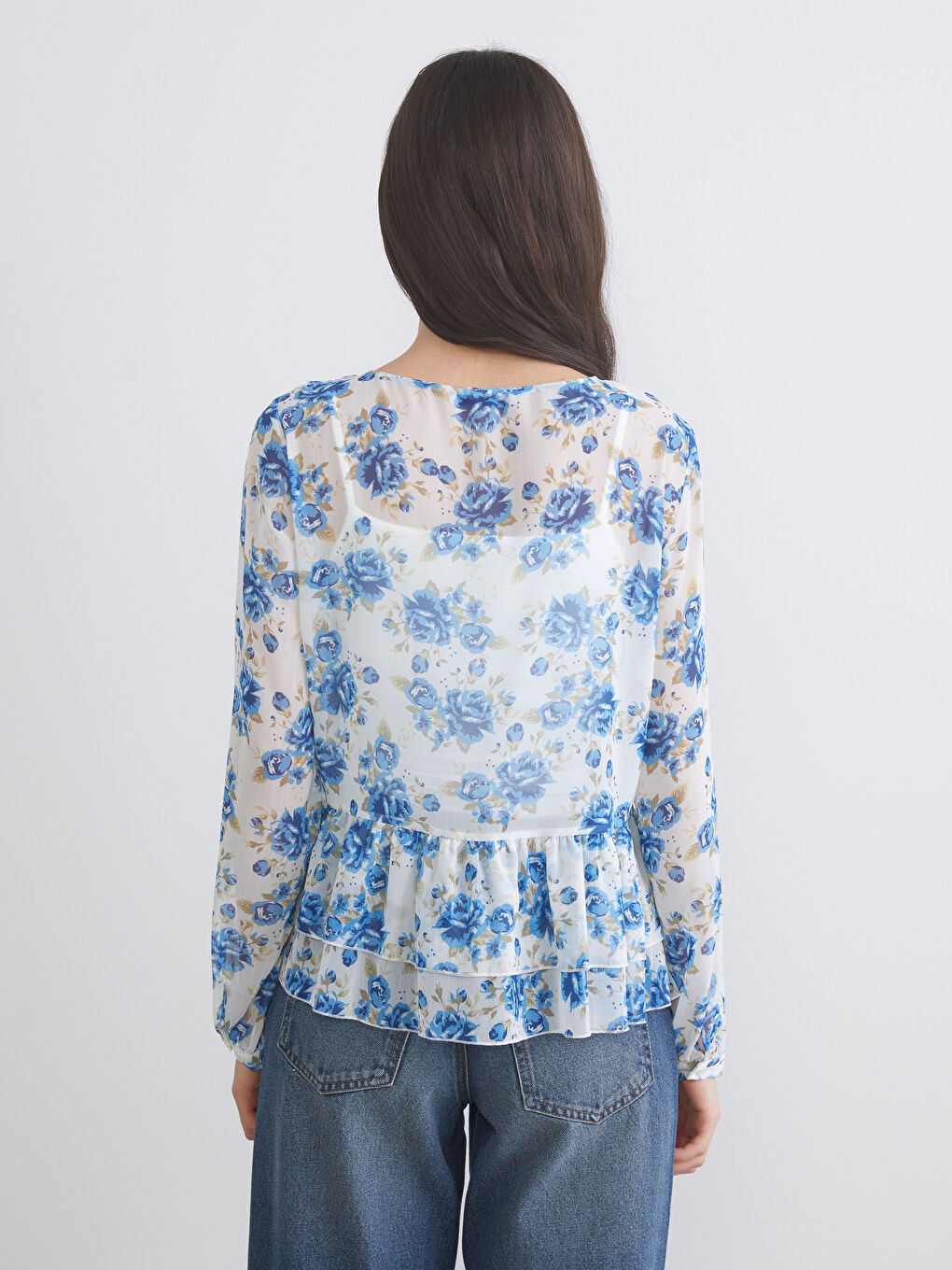 Woman BLUE Blouse-3