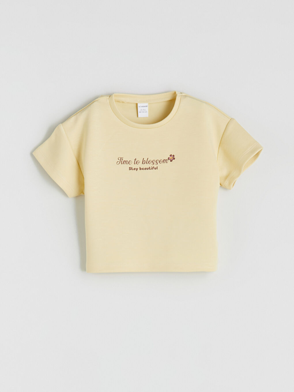 Sarı Baskılı Kız Çocuk Tişört ve Pantolon-1