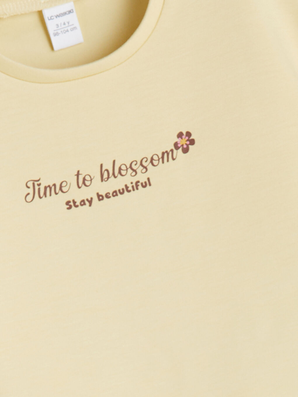 Sarı Baskılı Kız Çocuk Tişört ve Pantolon-2