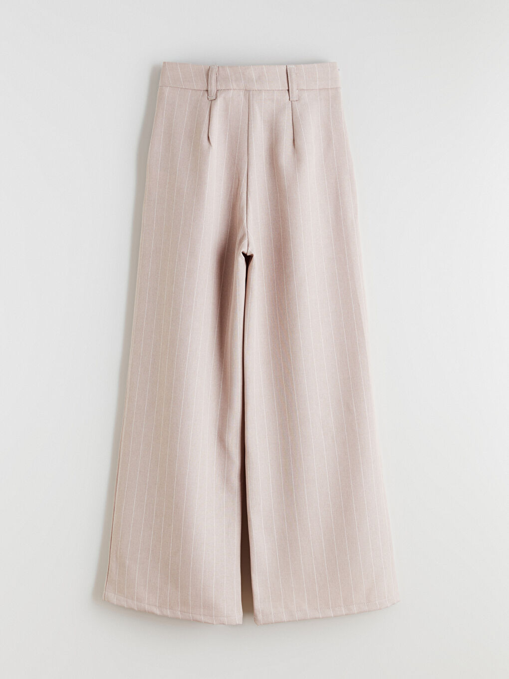 Bej Wideleg Pileli Kız Çocuk Pantolon-2