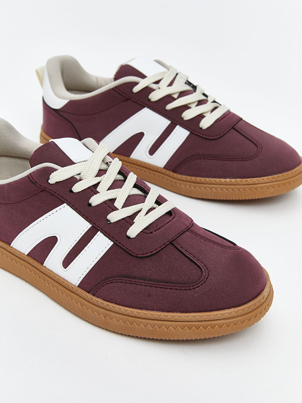 Bordo Bağcıklı Kız Çocuk Spor Ayakkabı-2