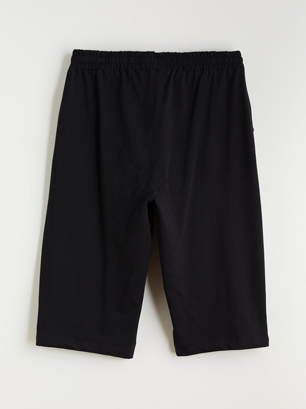 Siyah Büyük Beden Standart Kalıp Erkek Şort-5