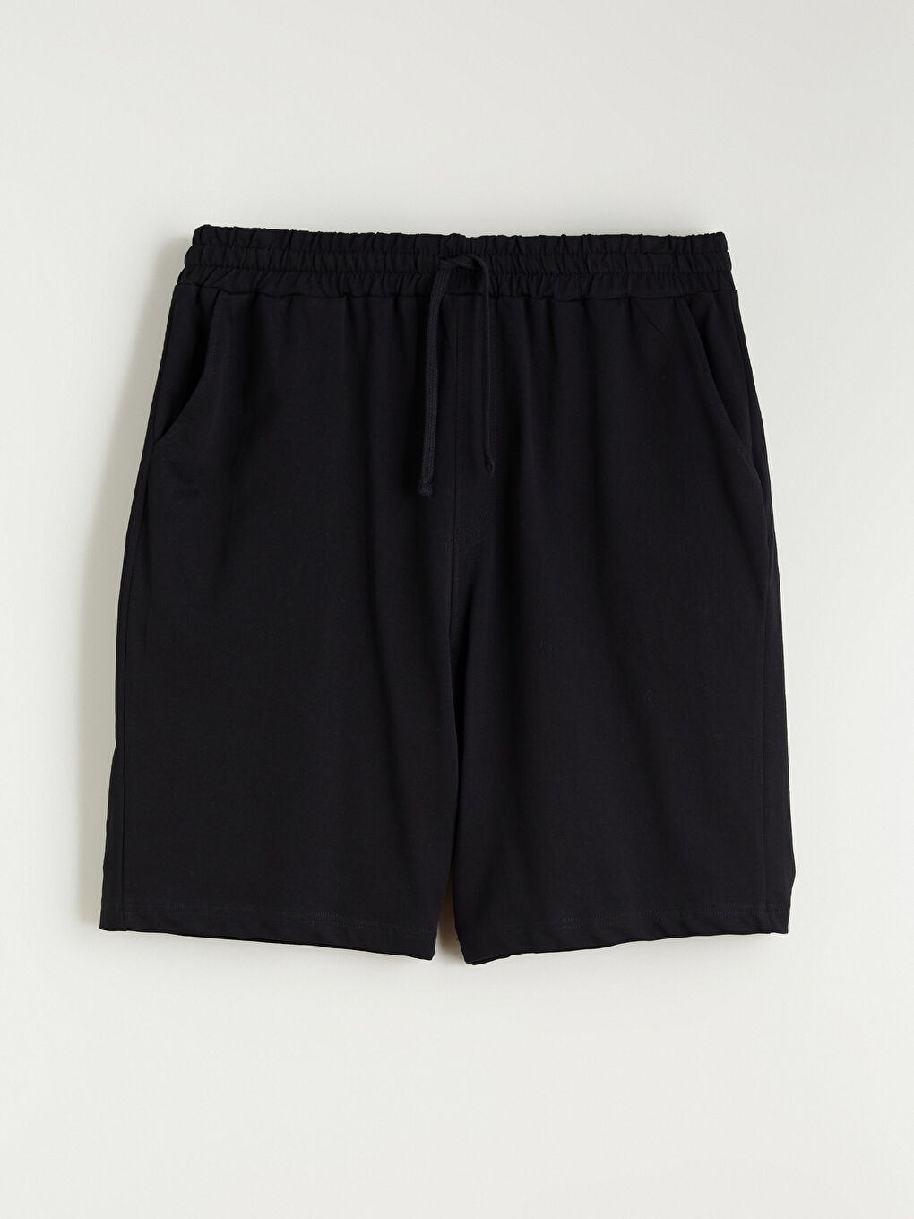 Siyah Büyük Beden Standart Kalıp Erkek Şort-4