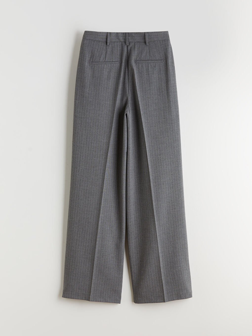 Ženske Plisirane Pantalone Širokog Kroja Na Pruge-10