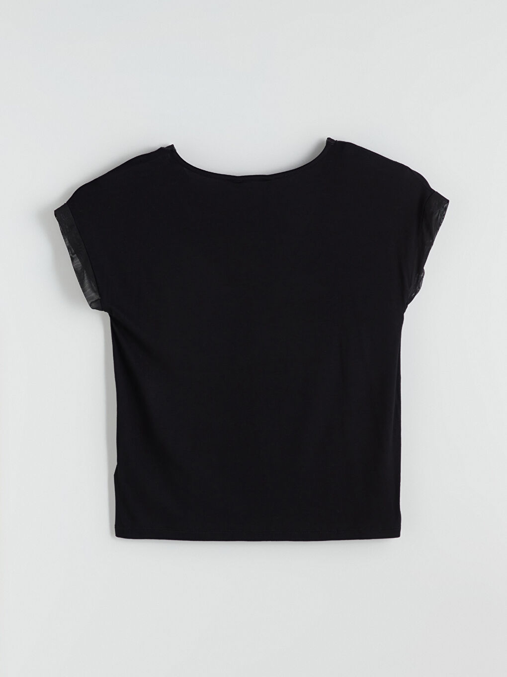 Siyah V Yaka Kadın Pijama Takımı-4