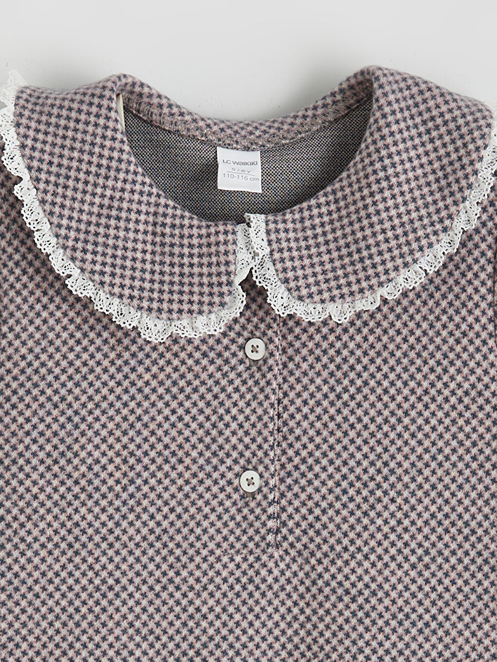 Yeşil Bebe Yaka Kız Bebek Elbise-1