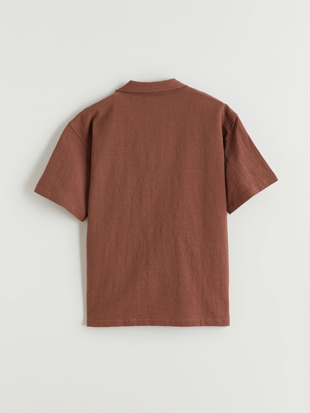 Kahverengi Resort Yaka Erkek Çocuk Gömlek-4