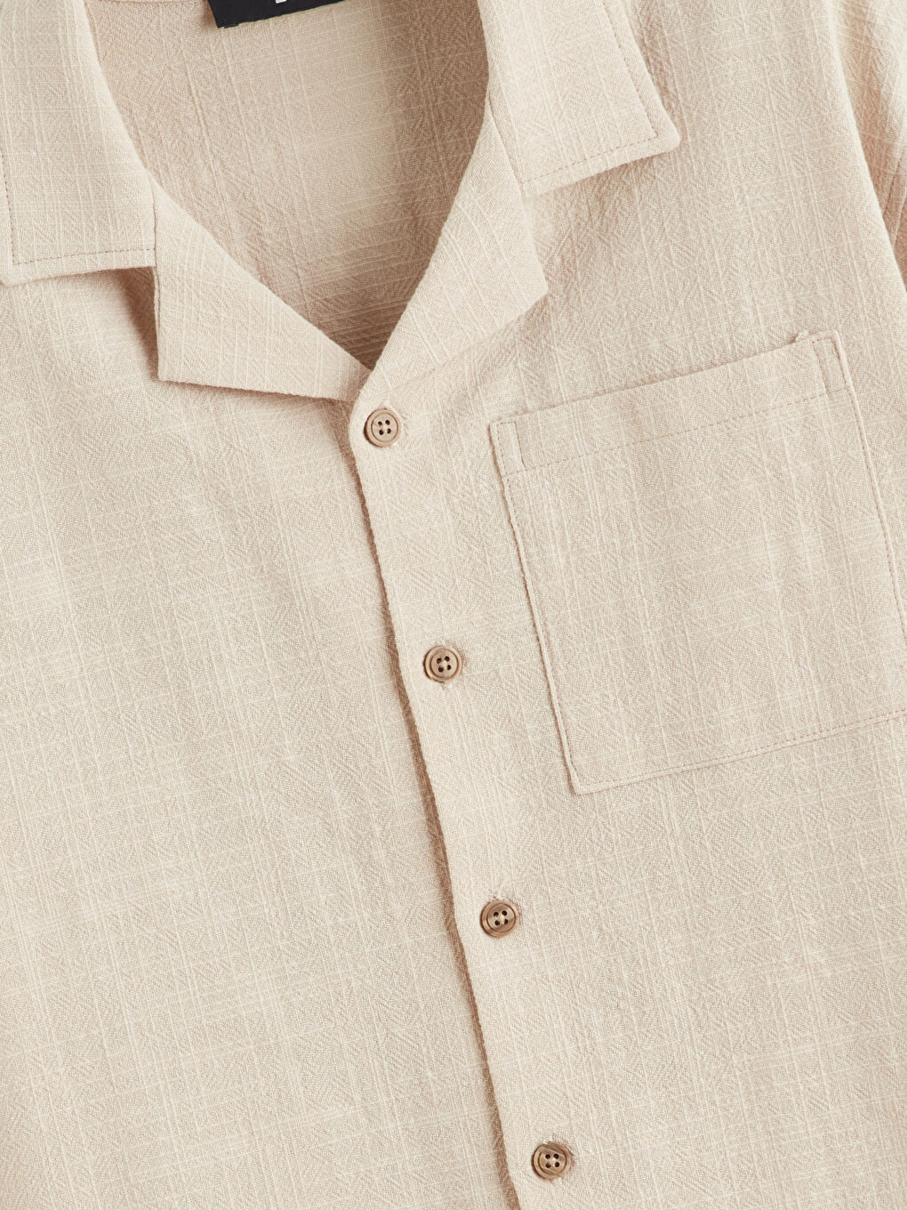 Bej Resort Yaka Erkek Çocuk Gömlek-2
