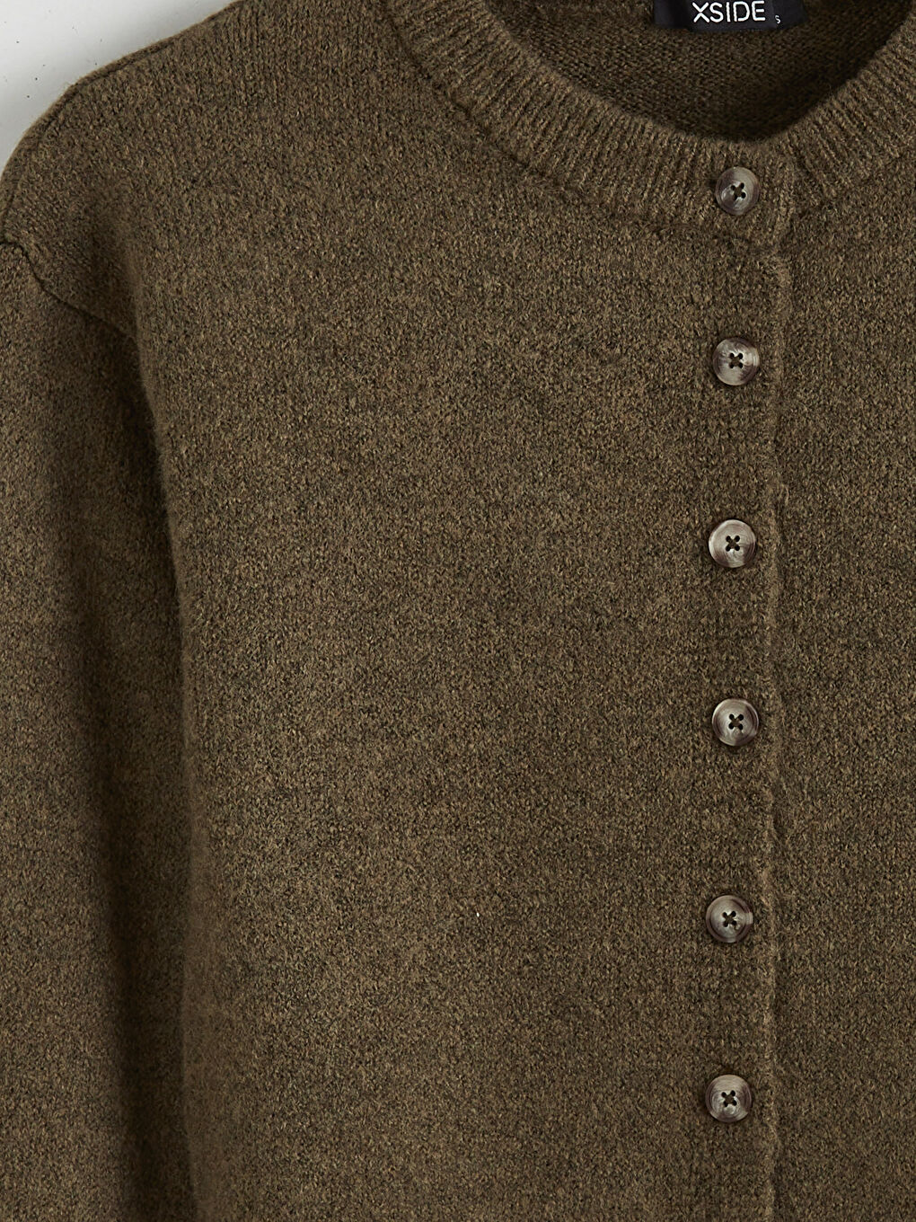 Crew Neck Women's Knitwear Cardigan-5