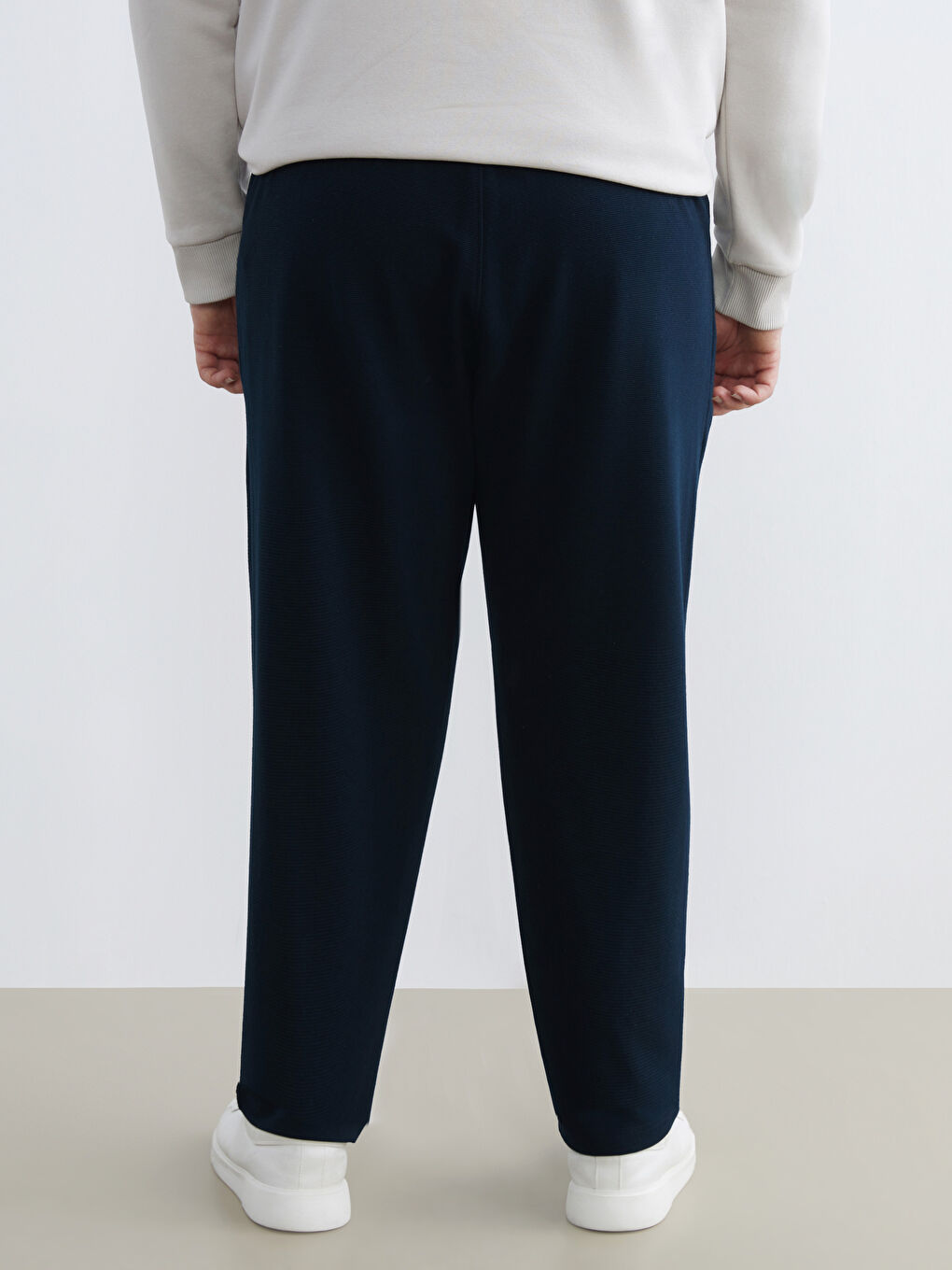 Lacivert Standart Kalıp Erkek Eşofman Altı-3