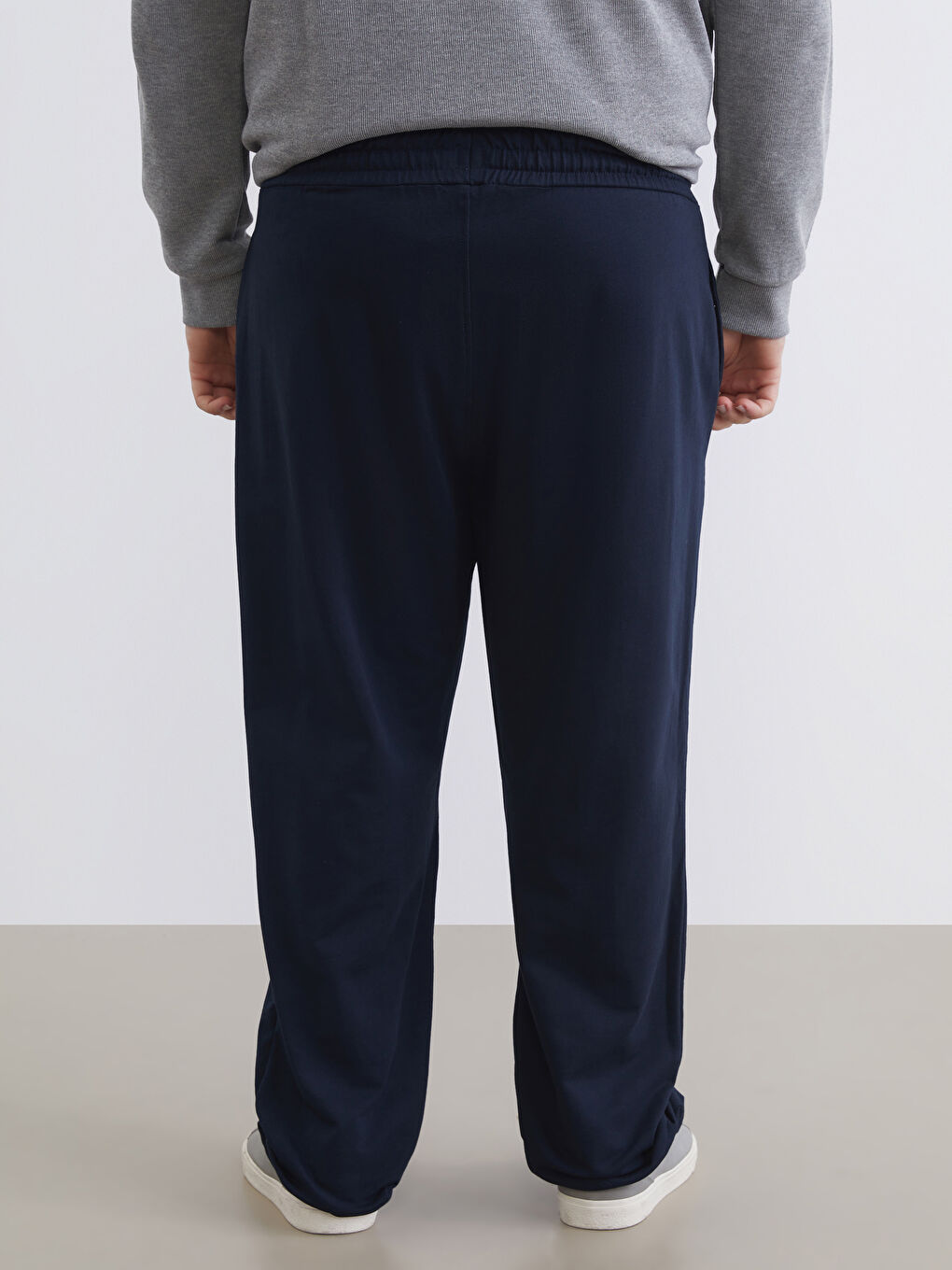 Lacivert Büyük Beden Standart Kalıp Erkek Eşofman Altı-3