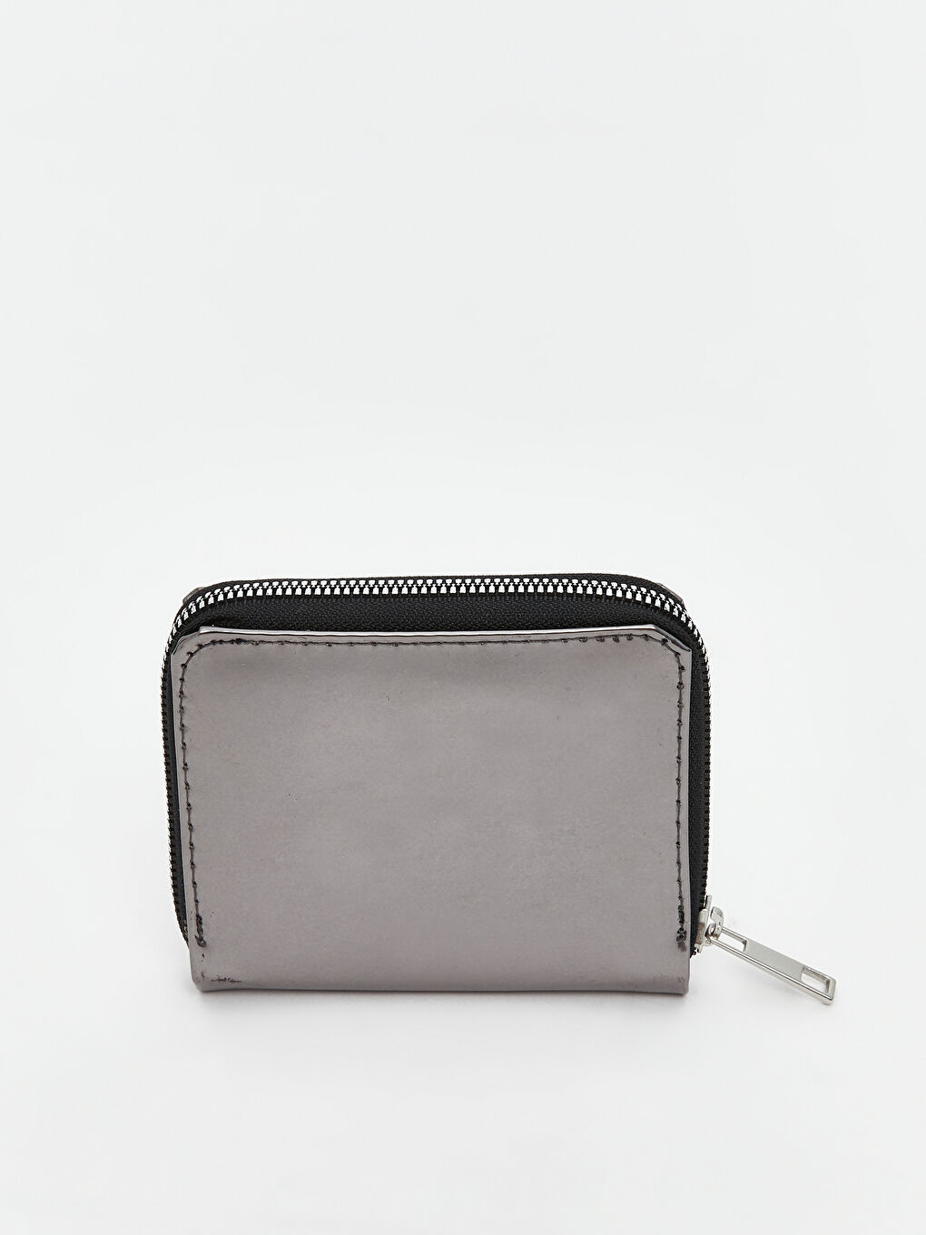 Antrasit Deri Görünümlü Kadın Cüzdan