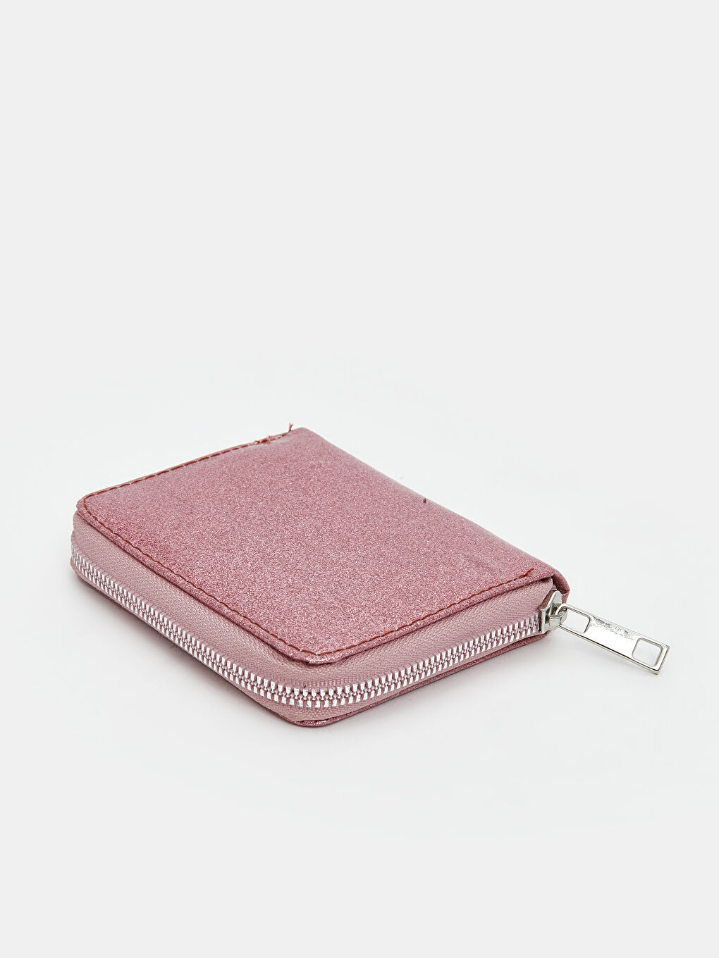 Pembe Fermuarlı Kadın Cüzdan-1