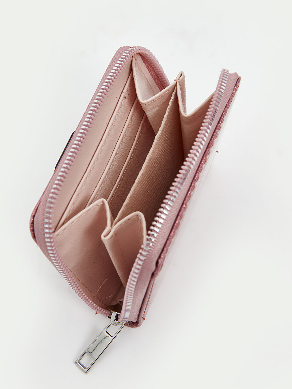 Pembe Fermuarlı Kadın Cüzdan-2