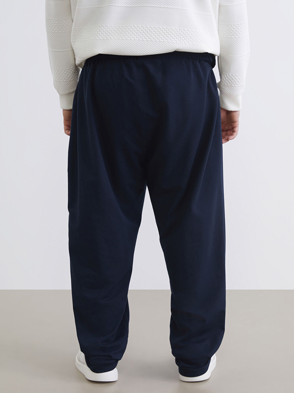 Lacivert Büyük Beden Standart Kalıp Erkek Eşofman Altı-3