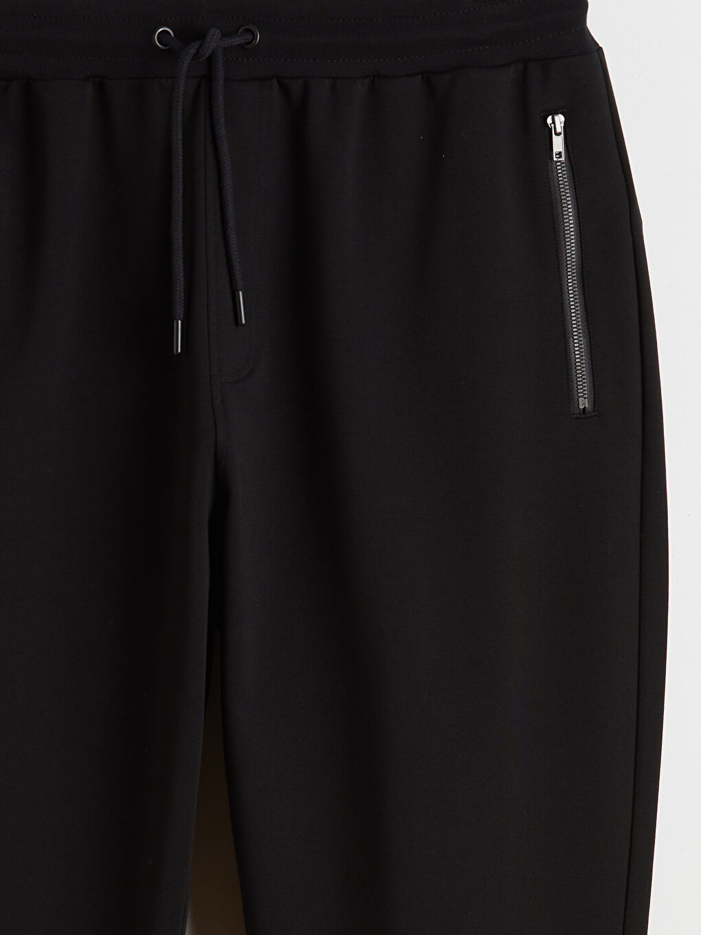 Siyah Standart Kalıp Erkek Jogger Eşofman Altı-5