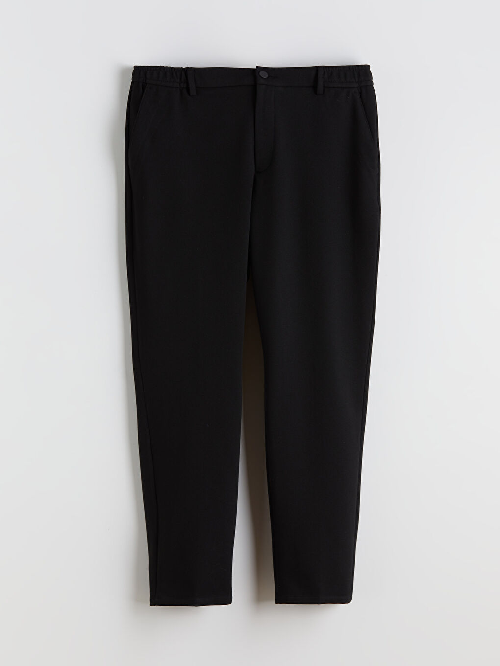 Siyah Büyük Beden Standart Kalıp Erkek Pantolon-2