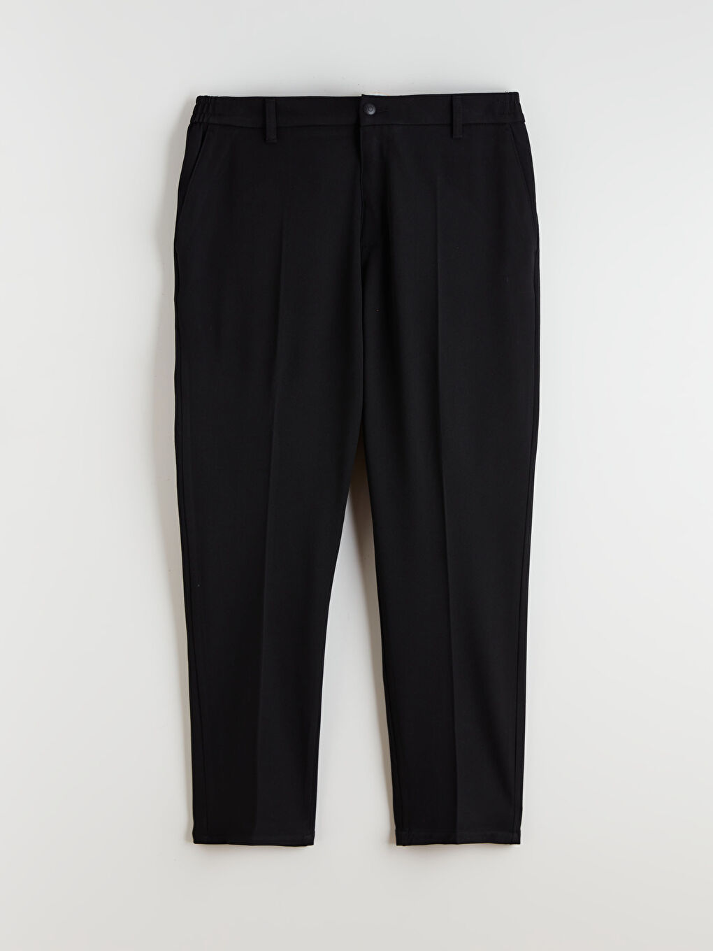 Siyah Büyük Beden Standart Kalıp Erkek Pantolon-4