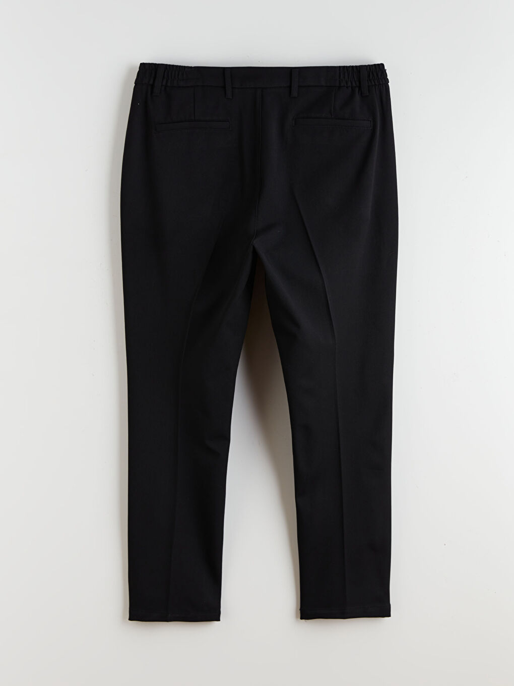 Siyah Büyük Beden Standart Kalıp Erkek Pantolon-5