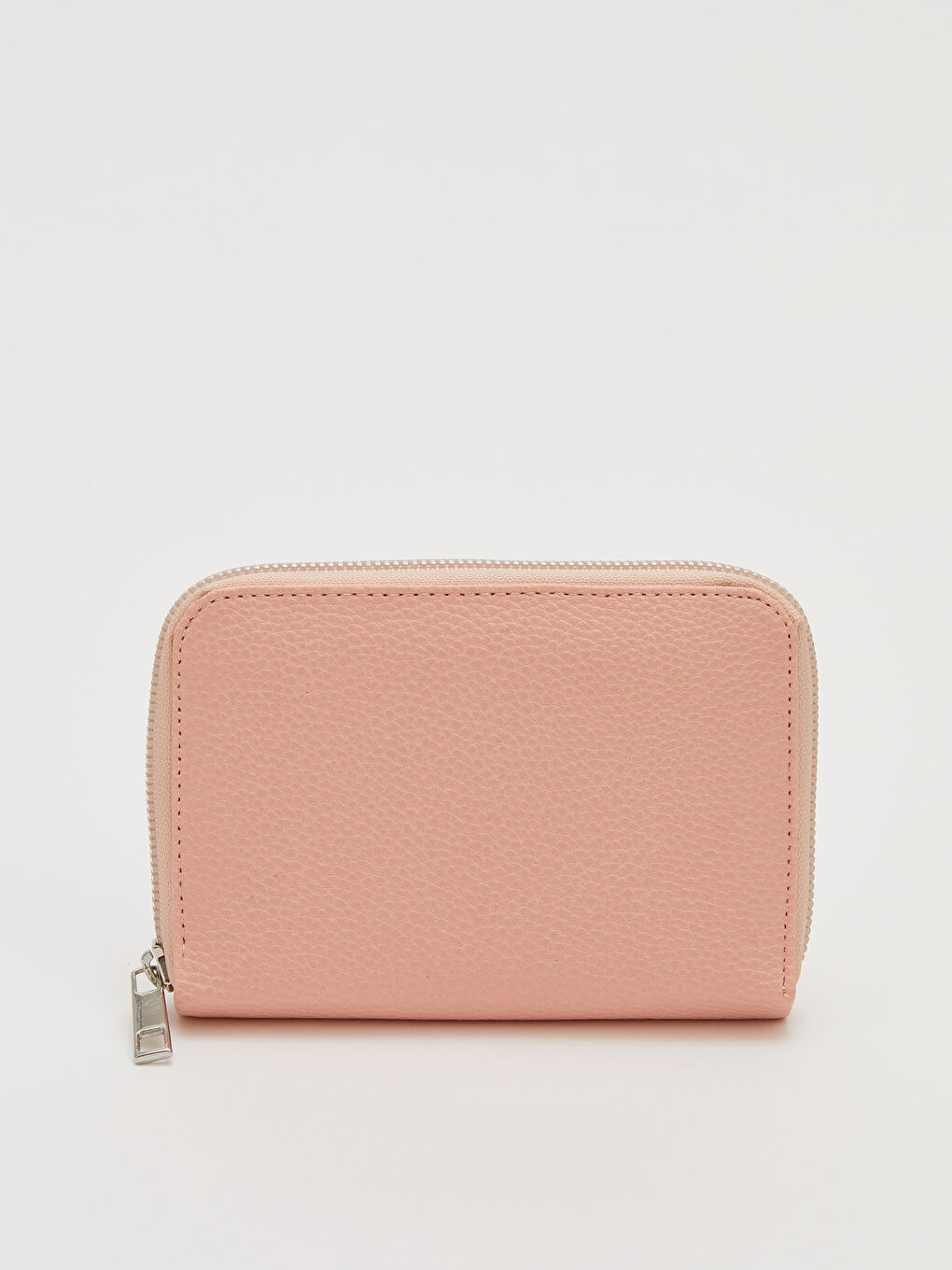 Pembe Deri Görünümlü Kadın Cüzdan