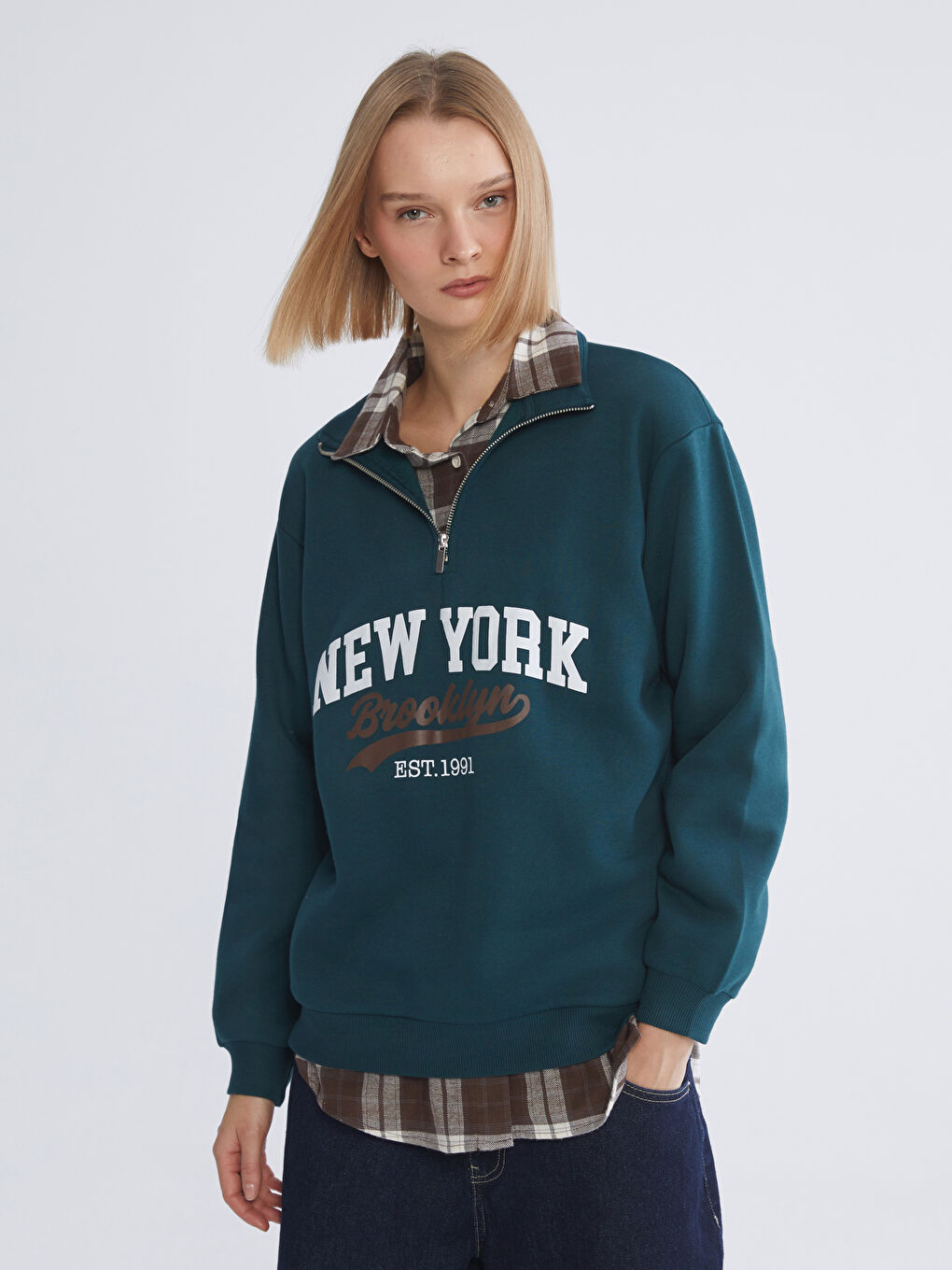 Woman GREEN Sweatshirt