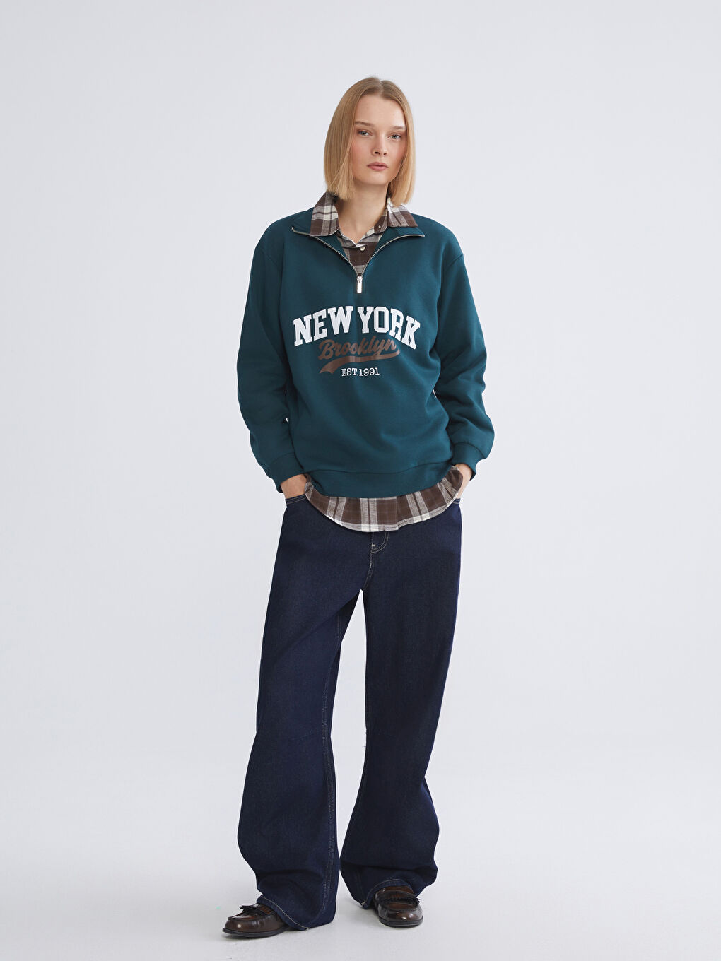 Woman GREEN Sweatshirt-1