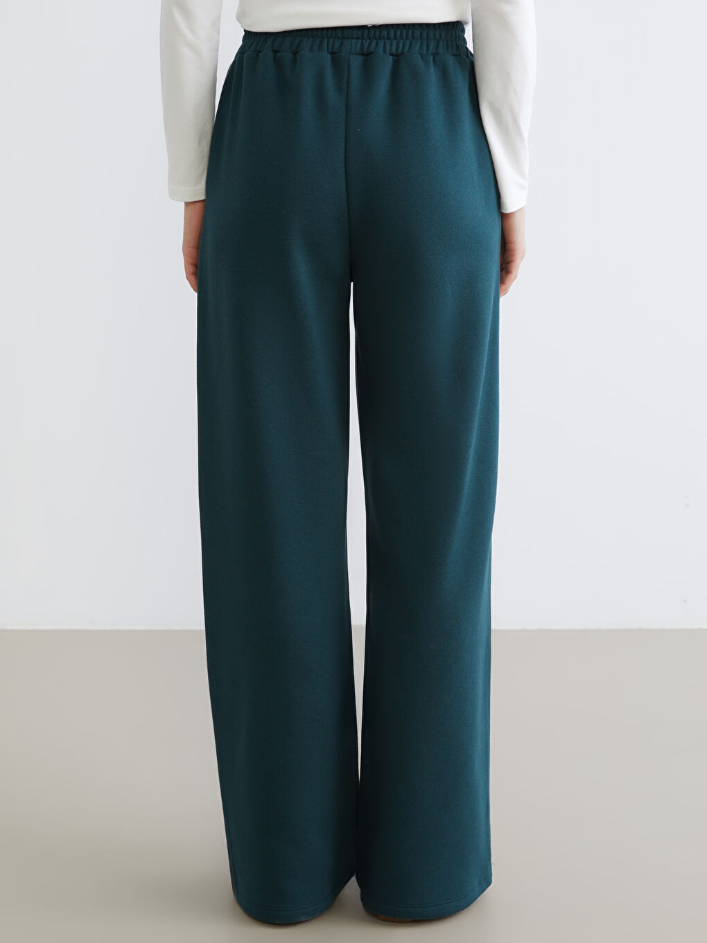 Yeşil Varsity Team Nakışlı Kadın Eşofman Altı-3