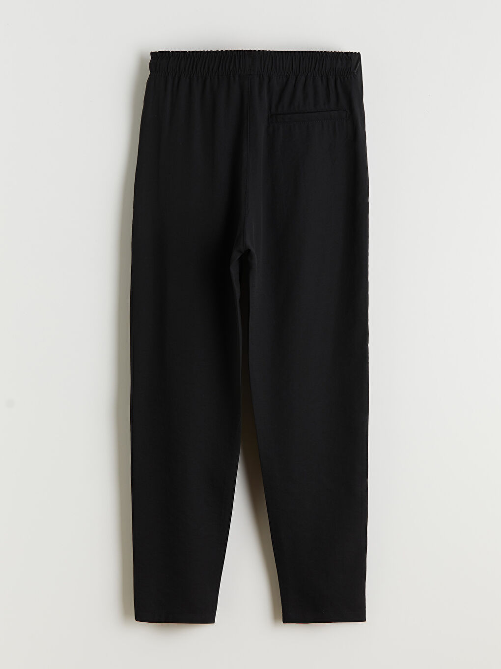 Siyah Beli Lastikli Müslin Erkek Çocuk Pantolon-1