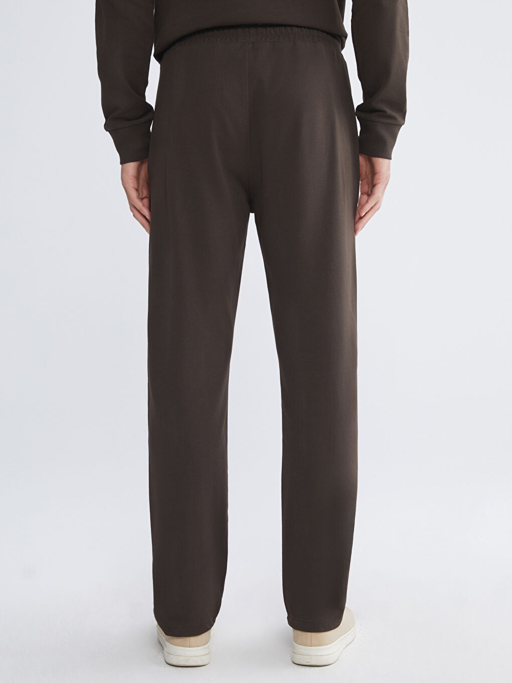 Kahverengi Standart Kalıp Erkek Eşofman Altı-3