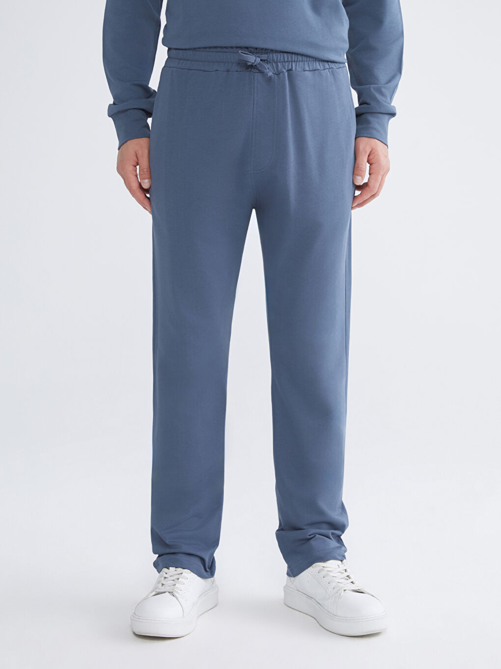 İndigo Standart Kalıp Erkek Eşofman Altı-1