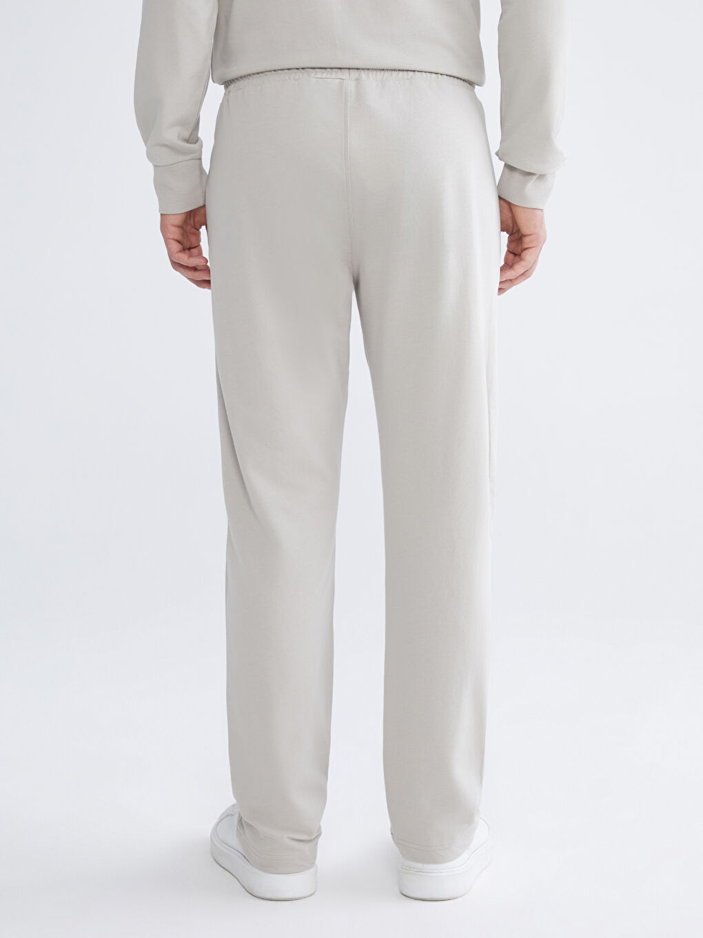 Bej Standart Kalıp Erkek Eşofman Altı-3