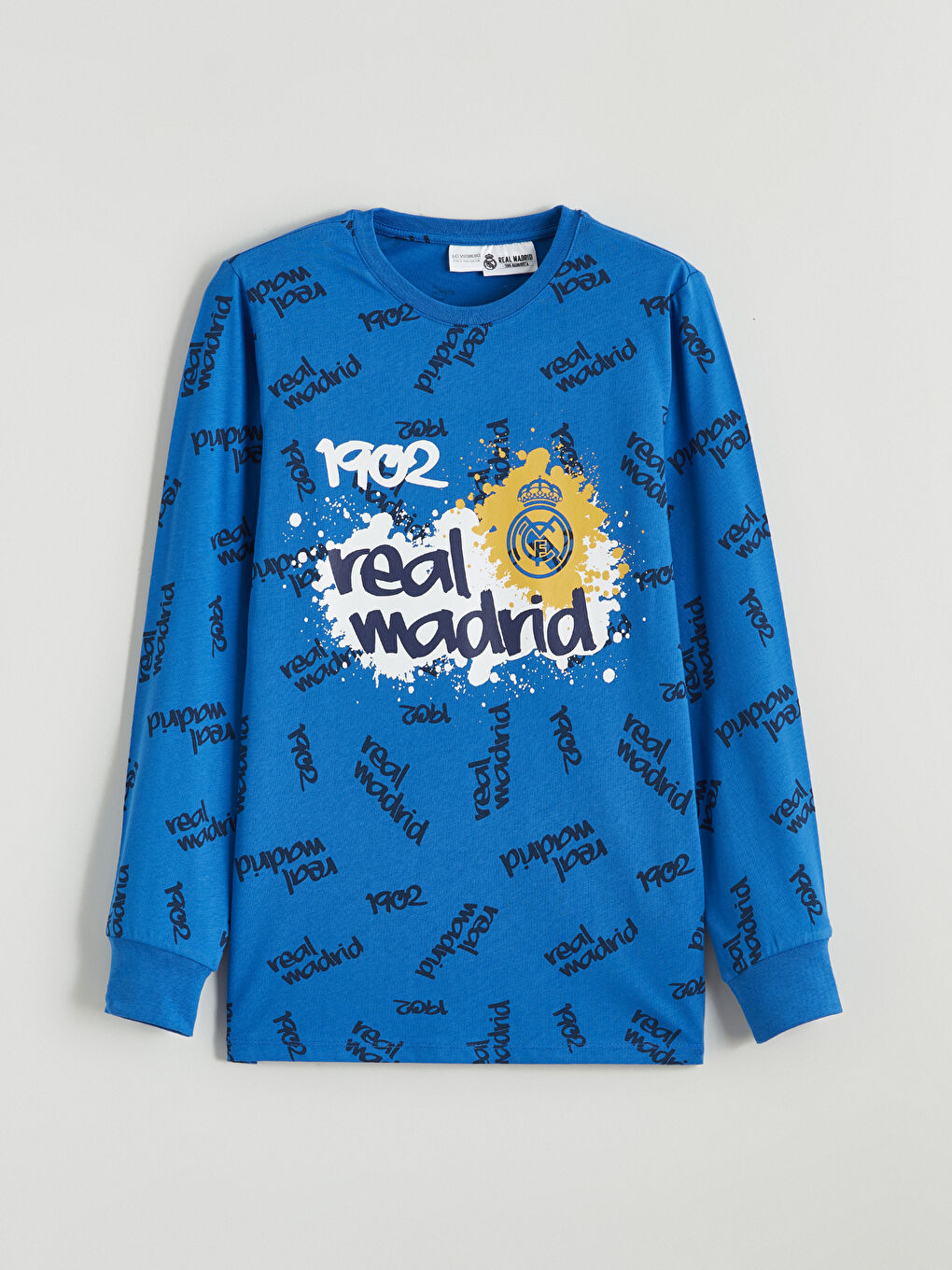 Pidžama komplet sa okruglim izrezom Real Madrid štampano za dečake-1