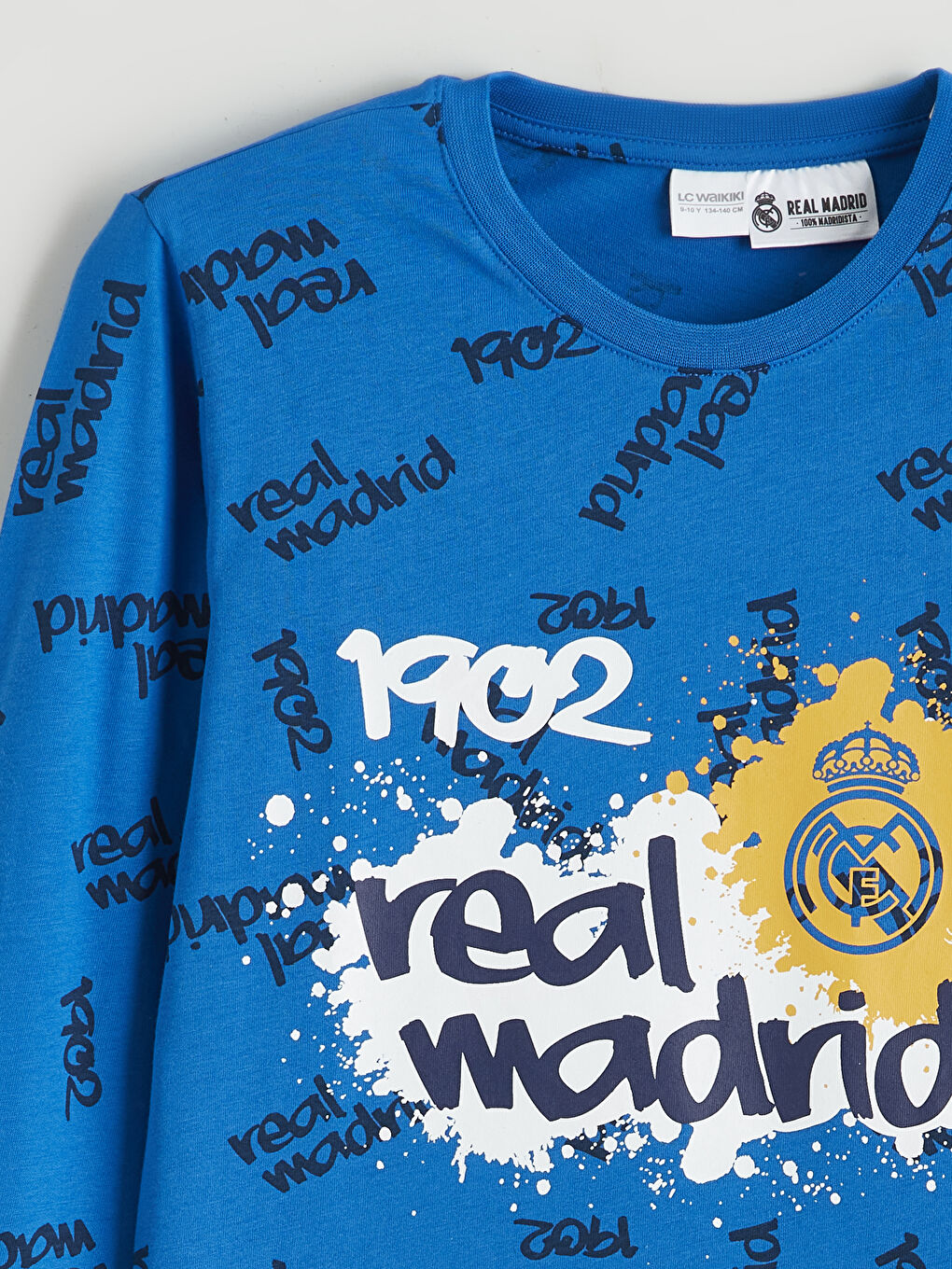 Pidžama komplet sa okruglim izrezom Real Madrid štampano za dečake-2