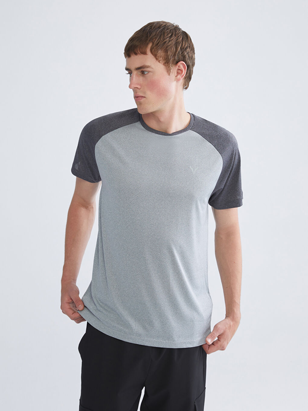 Crew Neck Color Block Men's T-Shirt