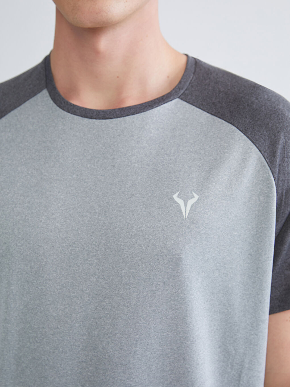 Crew Neck Color Block Men's T-Shirt-2