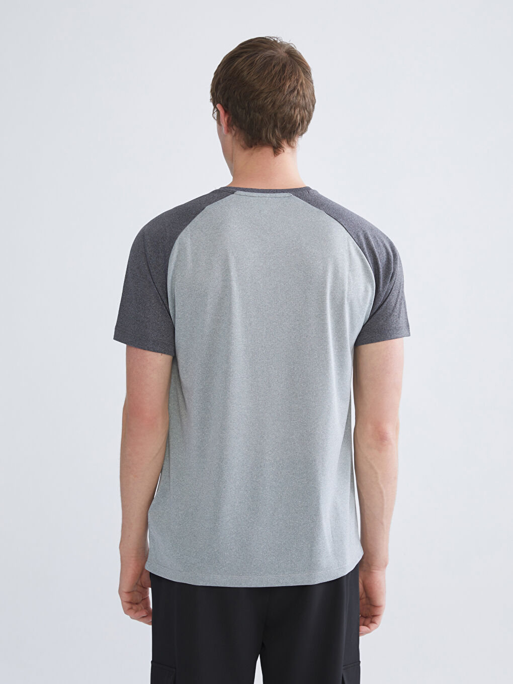 Crew Neck Color Block Men's T-Shirt-3