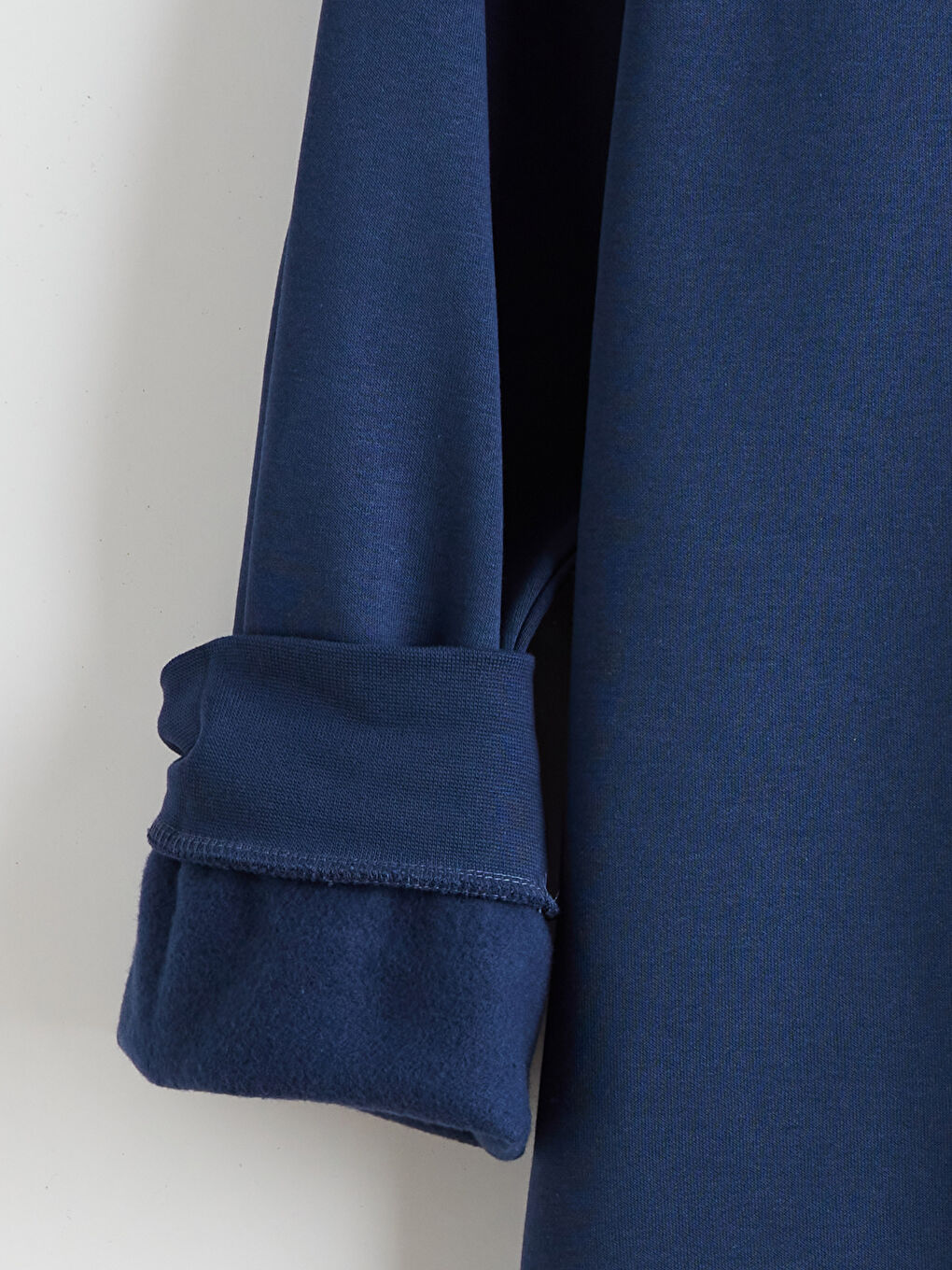 İndigo Büyük Beden Bisiklet Yaka Erkek Sweatshirt-6