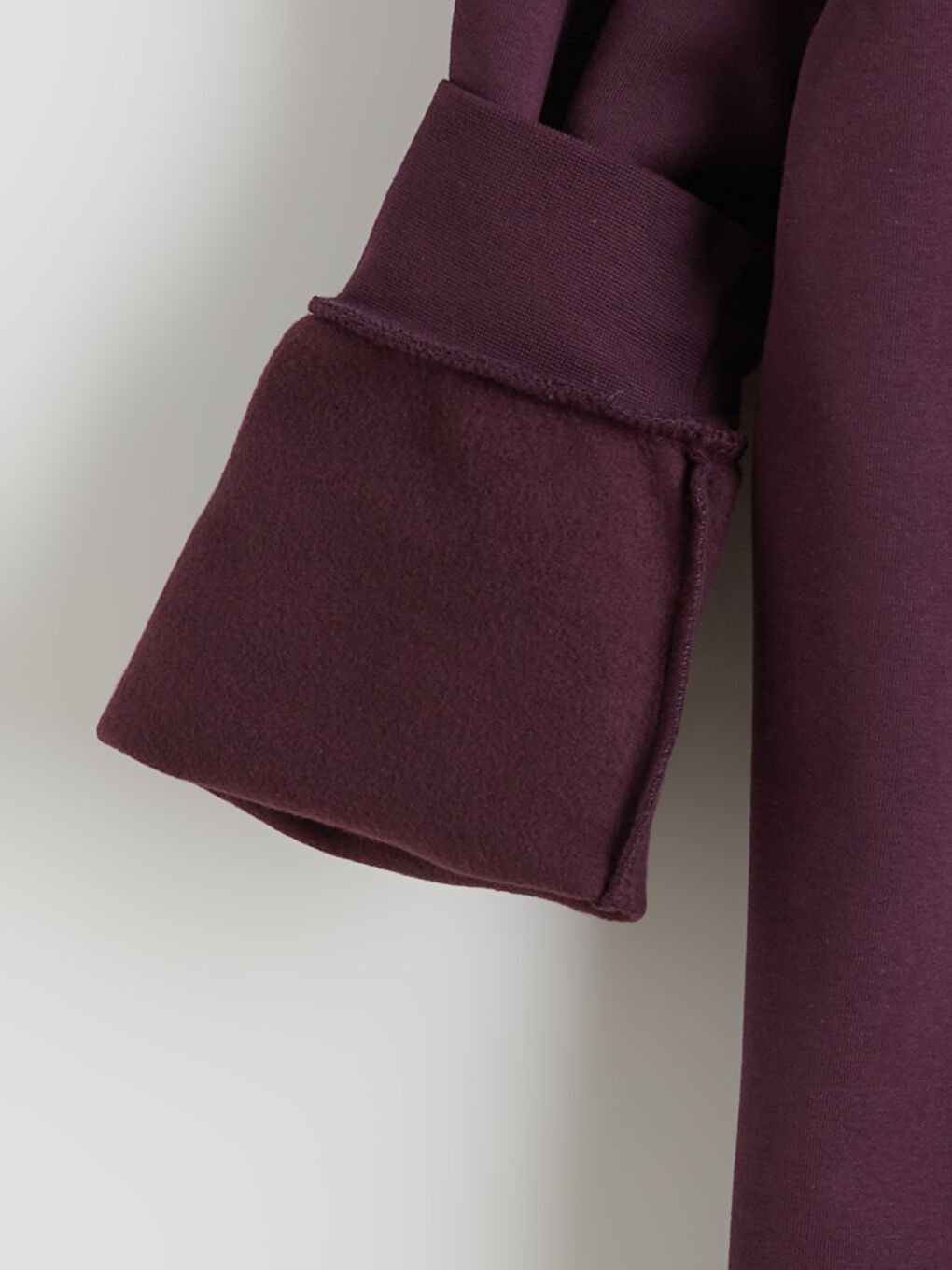 Mürdüm Büyük Beden Bisiklet Yaka Erkek Sweatshirt-5