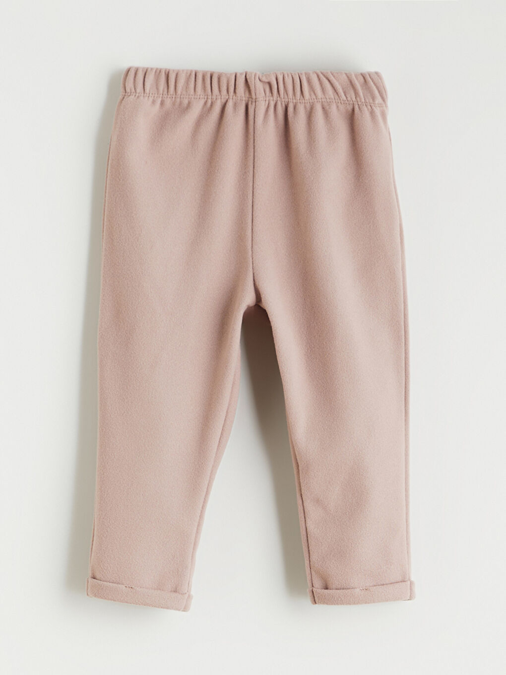 Kahverengi Çiçek Baskılı Fırfırlı Kız Bebek Sweatshirt ve Eşofman Altı-4