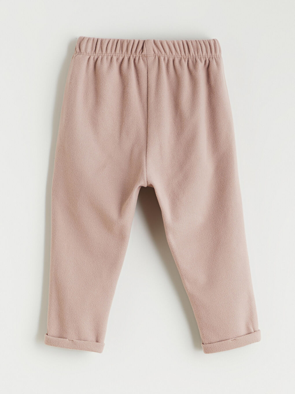 Kahverengi Çiçek Baskılı Fırfırlı Kız Bebek Sweatshirt ve Eşofman Altı-5