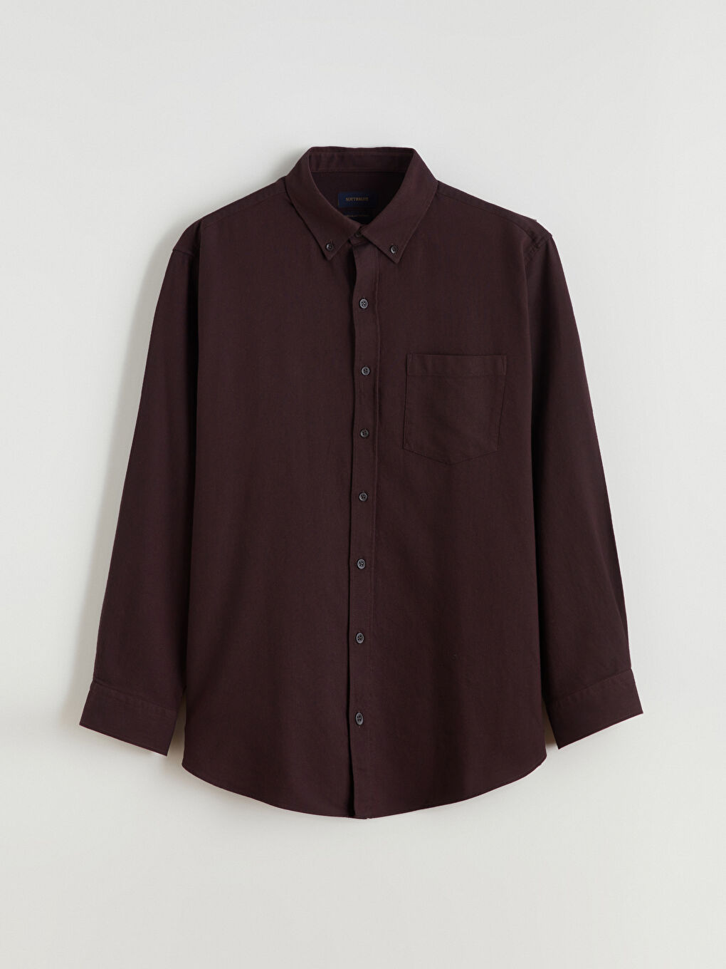 Mürdüm Regular Fit Uzun Kollu Erkek Oduncu Gömlek-4