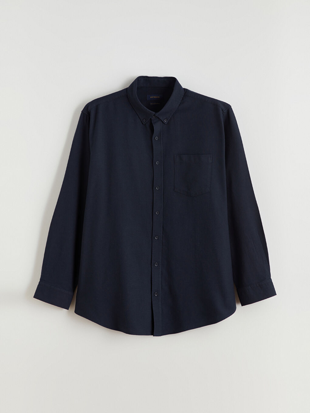 Lacivert Regular Fit Uzun Kollu Erkek Oduncu Gömlek-4