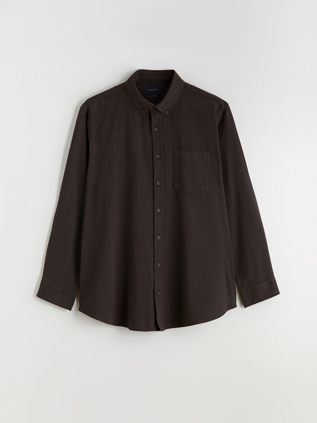 Kahverengi Regular Fit Uzun Kollu Erkek Oduncu Gömlek-4