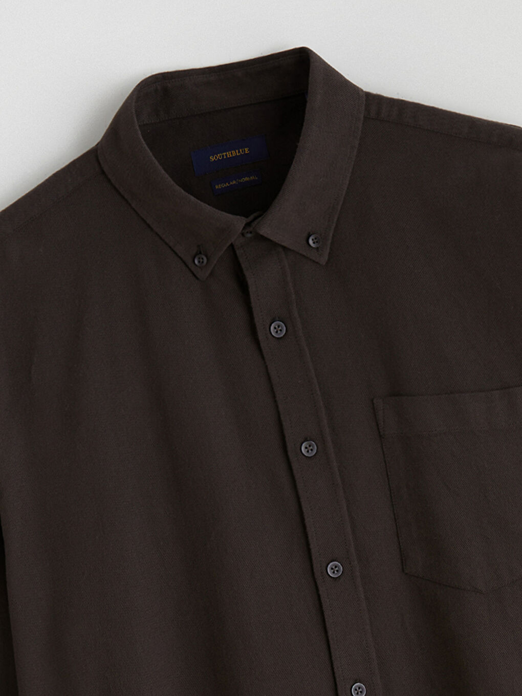 Kahverengi Regular Fit Uzun Kollu Erkek Oduncu Gömlek-5