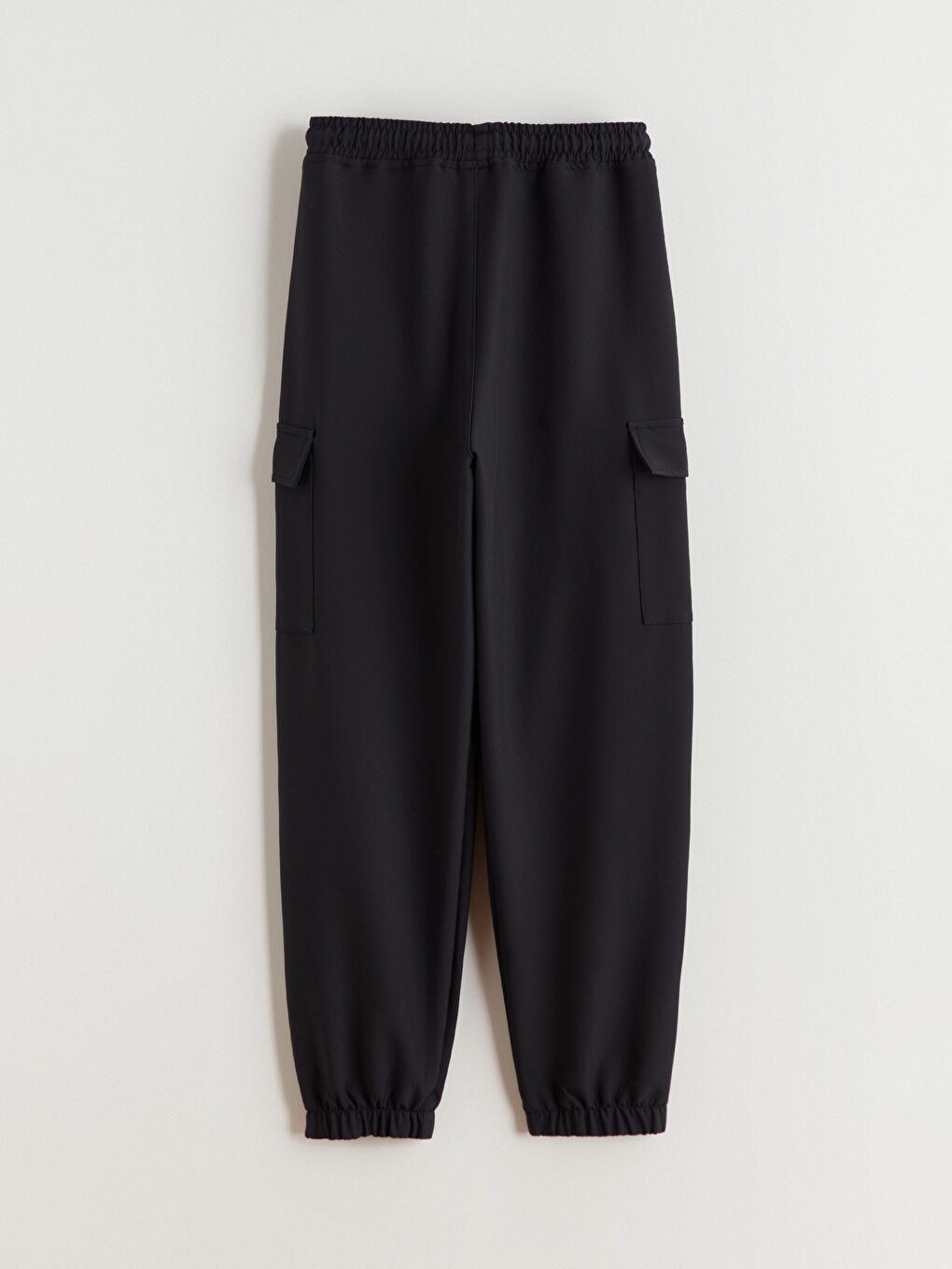 Siyah Beli Lastikli Erkek Çocuk Kargo Pantolon-3