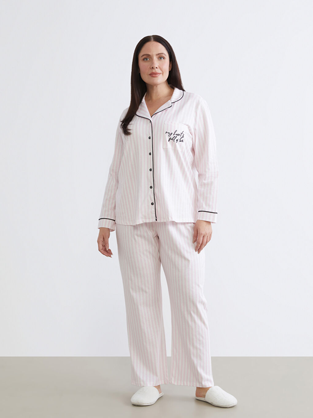 Женщины экрю Пижамный комплект-1