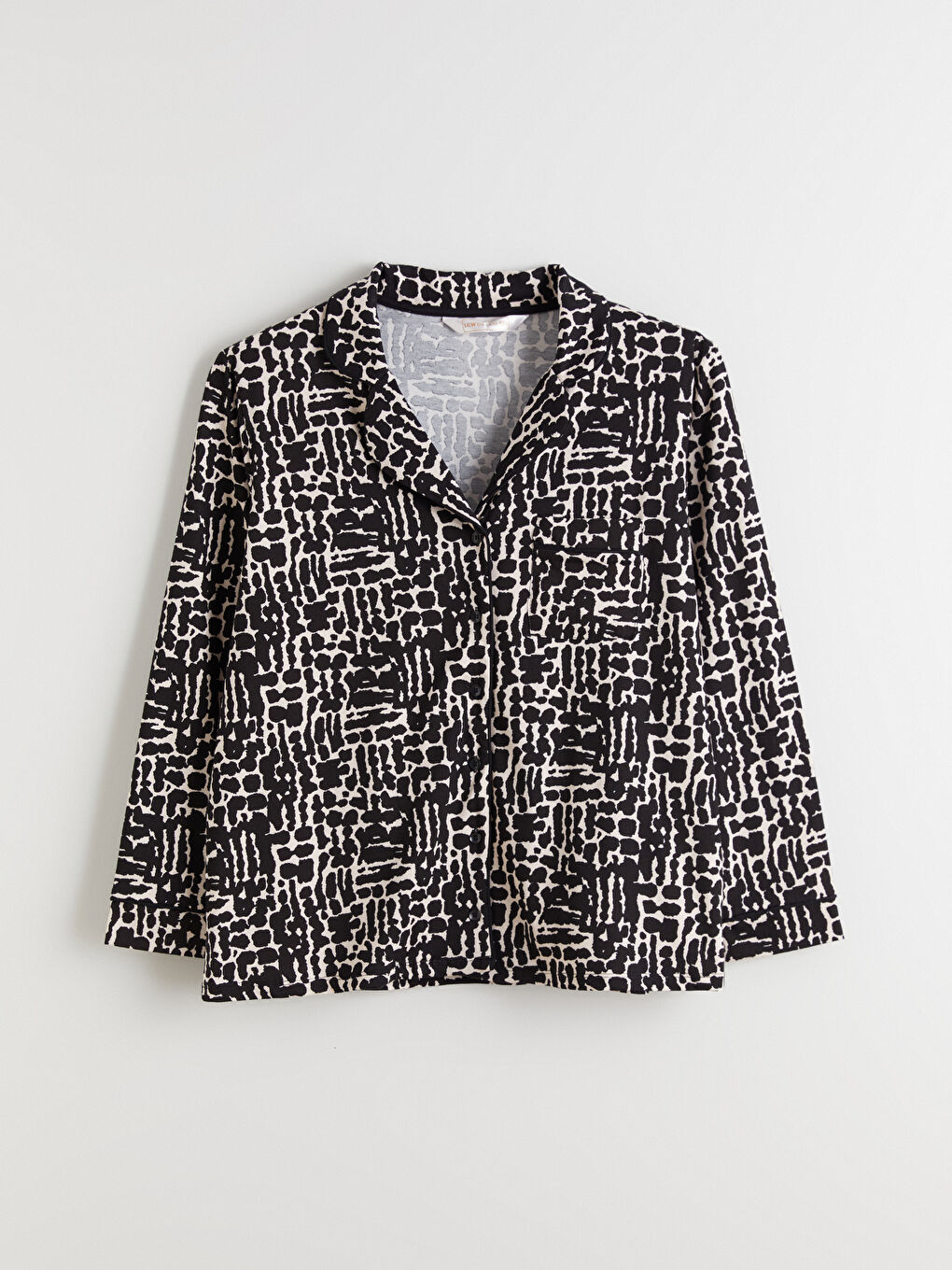 Pembe Büyük Beden Desenli Kadın Pijama Takımı-3