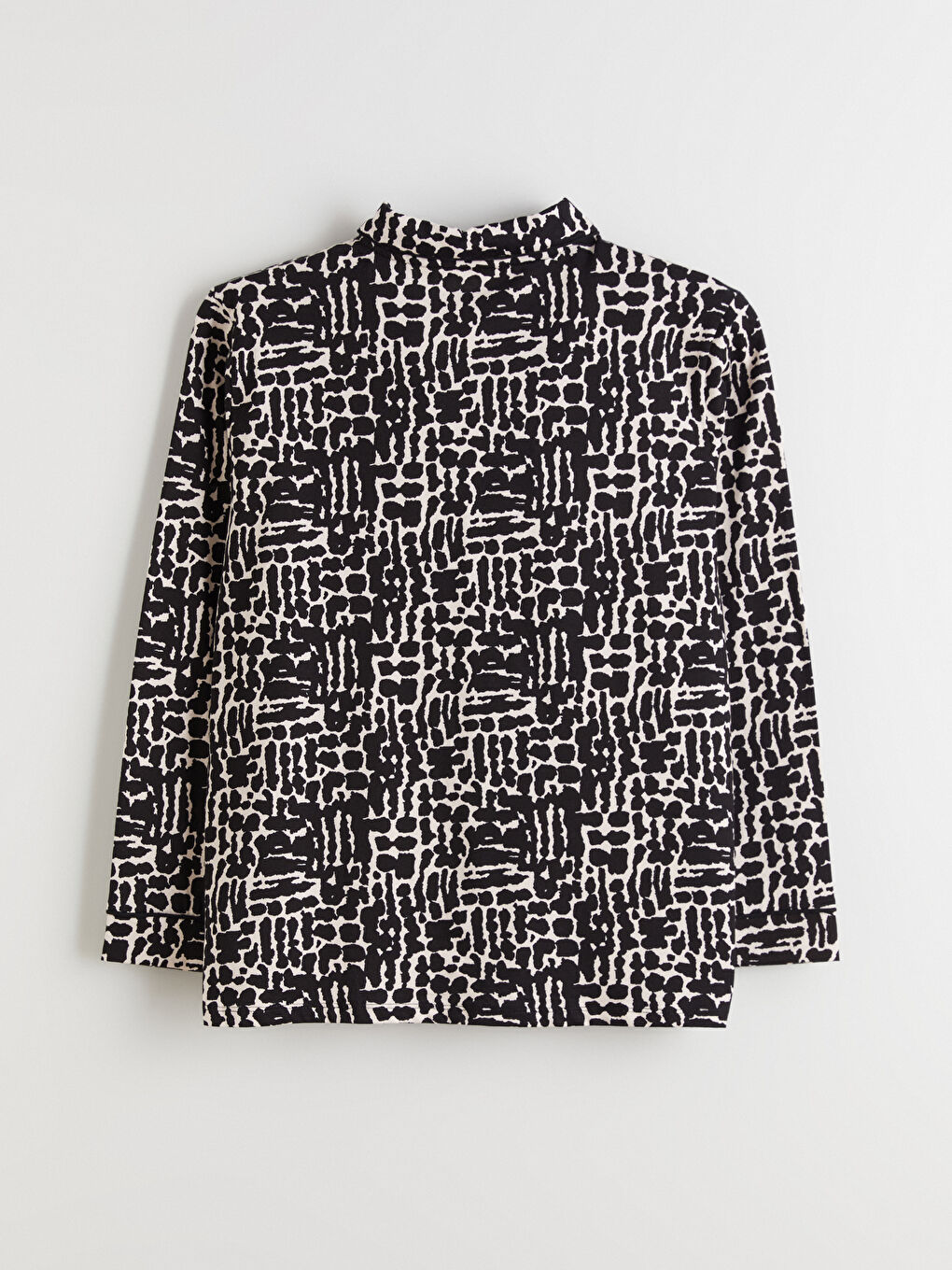 Pembe Büyük Beden Desenli Kadın Pijama Takımı-4