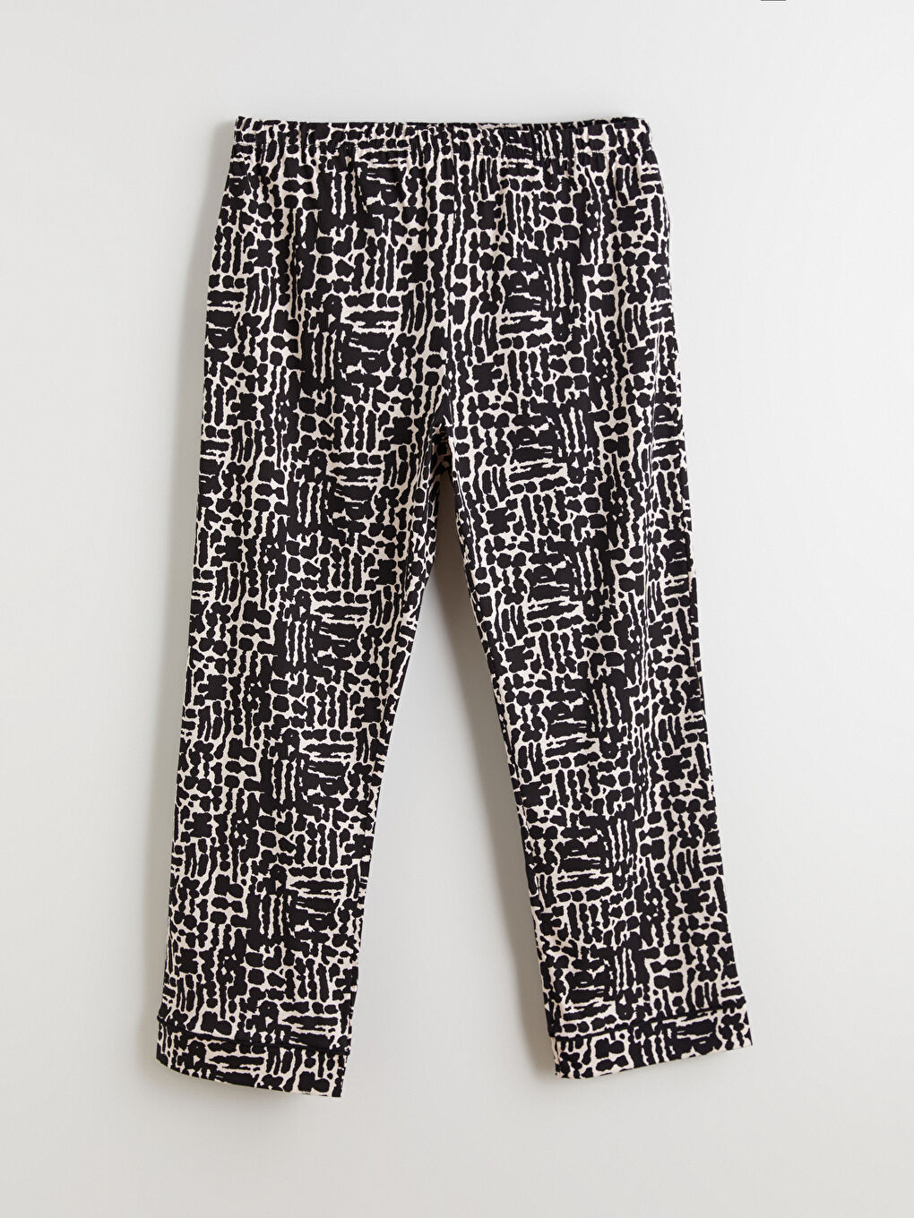 Pembe Büyük Beden Desenli Kadın Pijama Takımı-5