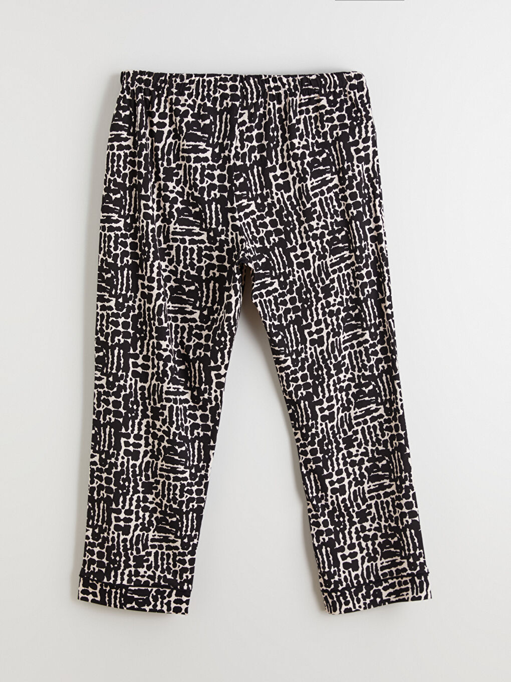 Pembe Büyük Beden Desenli Kadın Pijama Takımı-6